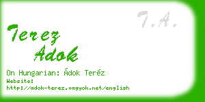 terez adok business card