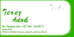 terez adok business card